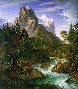 Joseph Anton Koch The Wetterhorn with the Reichenbachtal Sweden oil painting reproduction